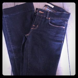 Jbrand bell bottom dark wash jeans
